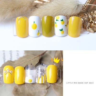 China 6 Color Non-Toxic Yellow Removable Plant Primrose Gel Polish 12ml Nail Phototherapy Gel for sale