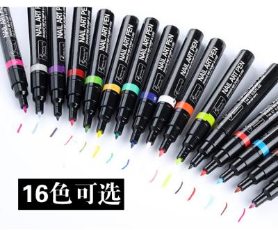 China Tasteless Nail Color 3d Dot Pen Brush DIY Nail Polish Painting Pen for sale