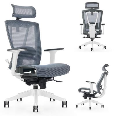 China (Height) Guest Mesh Office Adjustable Armrest Swivel High Back Ergonomic Computer Chair for sale