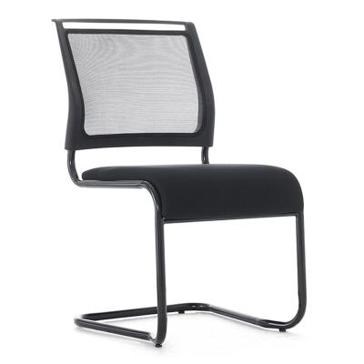 China (Size)Cheap Price Adjustable Modern Design Black Mesh Back Office Conference Visitor Chair for sale