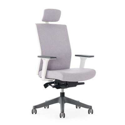 China Ergonomic Luxury Executive Office Chair (Height)Adjustable Modern Executive Office Furniture Fabric for sale