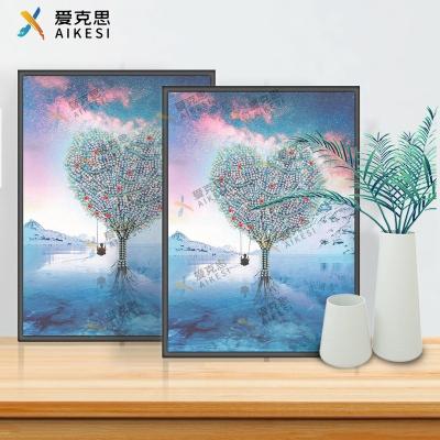 China Aikesi Cartoon Customized Special Shaped DIY Diamond Painting On Canvas Landscape Painting By Numbers Diamond Painting Frameless for sale