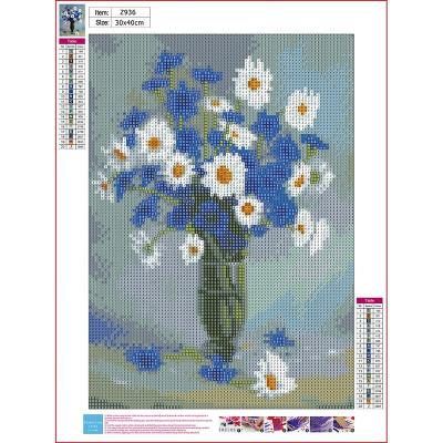 China Wall Art Diamond Painting of Diamond Flowers Diamond Cross Stitch Flower of Life Cartoon Still Full for sale