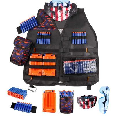 China Soft Bullet Vest Kit For Children Adult Outdoor Camouflage Tactical Game Shooting Toy Soft Gun Bullet Kit For Children Adult Tactical Vest for sale