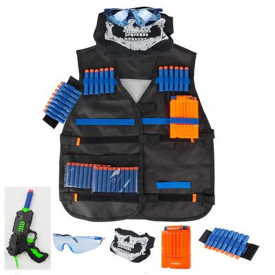 China Educational Pretend Toy Gun Tactical Vest Toy Kid Role Playing Game Police Educational Pretend Play Toy Set for sale