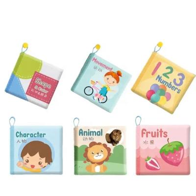 China Children Books Soft Cloth Activity Soft Early Learning Educational Cloth Book For Babies for sale