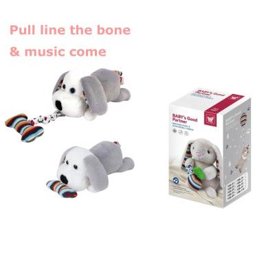 China Pull Line Plush Dog Toy Kids Plush Toys Christmas Gifts Pull Line Animals With Music Puppy Plush Pets Dog Toy Kids Plush Soft Toys for sale