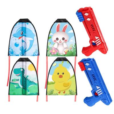 China Sport Toys 2023 NEW Wholesale Launcher Shooting Guns Flying Finger Kite For Kids Playing Toys For Outdoor Children for sale