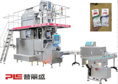 China 200ml slanke Aseptische Karton het Vullen Machine 7500PPH voor Melk, met Straw Applicator Te koop