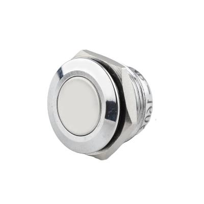 China XCE 16mm Flat Head 1NO Pin Terminal Stainless Steel Push Button Switch Momentary Self-resetting Waterproof IP 65 for sale