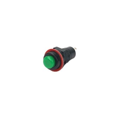 China PC XCE High Quality PB-1003 10mm Momentary/Latching Pin Terminal Bell Plastic Switch Push Button Electronic Toys for sale