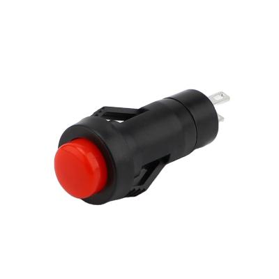 China PC XCE 10mm Momentary / Latching Plastic Switch 1NO Pin Terminal 3A 250VAC Push Button DS-211K for sale