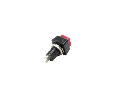 China Hot Sale XCE PB-1001-F 10mm PC Momentary/Latching 1NO Switch 2A 250VAC Pin Terminal Plastic Push Button for sale