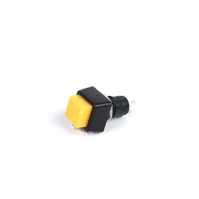 China Top Selling PC XCE 10mm Momentary/Latching 1NO 2A 250VAC Pin Terminal Plastic Push Button Switch with Low Price for sale