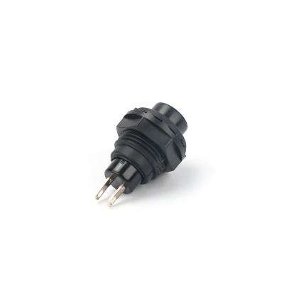 China High Quality PC Car Momentary Bus XCE 12mm 3A 250VAC Pin Terminal 1NO Plastic Push Button Switch for sale