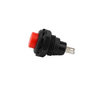 China PC Best Selling XCE 12mm 3A Momentary 250VAC Pin Terminal 1NO Bell/Motorcycle Plastic Push Button Switch for sale