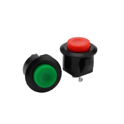 China PC XCE 14mm Open Momentary Plastic NO--Normal Push Button Switch With 2 Pin Terminal Self-return DS-500 Bayonet Type 3A 250V IP20 for sale