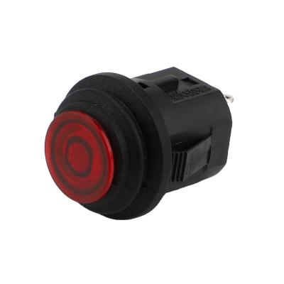 China PC XCE 16mm Momentary/Latching Plastic 1NO Push Button Switch with LED Light Illumination 3A 250VAC 2 Pin Terminal XL16 KA7 for sale