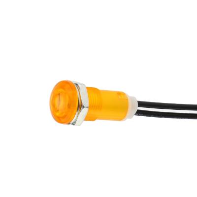 China XCE 10mm plastic warning light signal lamp with lug domed head 2V green yellow red 6V 12V 24V 36V 48V 110V 220V 10mm lug for sale