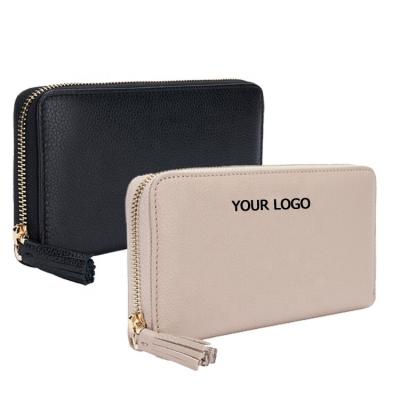 China RFID Latest Design Lychee Ladies Long Purse Factory Direct Custom Vegan Crocodile Leather RFID Blocking Zipper Women Wallets for sale