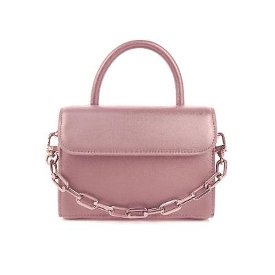 China Wholesale Luxury High Quality Elegant Leather Top Handle Purse Vegan Shoulder Handbag Ladies Pockets Hanging Organizer Chain Bag for sale