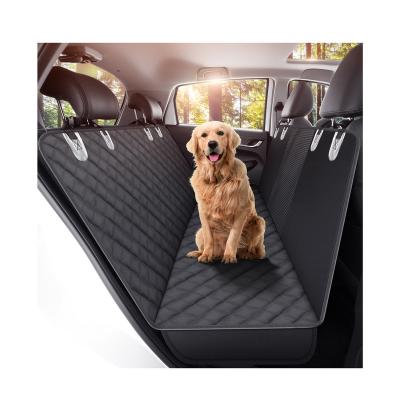 China Wear Resistant U Shape Oxford Dog Car Seat Cover Waterproof Seat Protector For Dogs With Mesh Window for sale