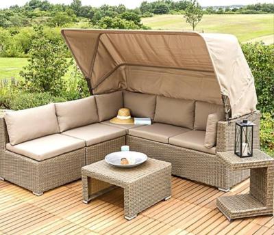 China 5 3 4 Piece Rattan Patio Furniture Set Leisure Rattan Sofa Set Jardim moderno à venda