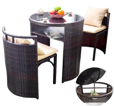 Cina Set di tavolino da pranzo in rattan per patio in vendita