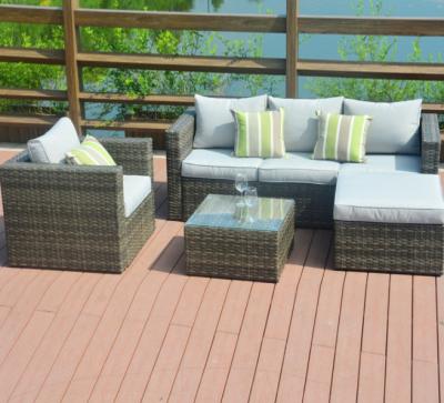 China 6 Stück Tief sitzende Patio Wicker Außen Gartenmöbel Rattan Sofa Couch zu verkaufen