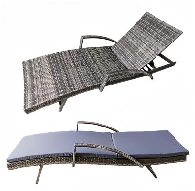 China PE Poly Rattan Garden Outdoor Indoor Rattan Lounge Chair Praia Sun Holiday Pátio Conjuntos de móveis ao ar livre à venda