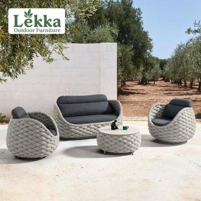 China Nordic Outdoor Sofa Courtyard Villa Balcony Vine Chair Furniture Combination Outdoor Garden Waterproof Sunscreen Leisure Sofa for sale