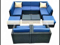 Modern Free combination  Rattan Sofa Settee Table Chairs Sets UV And Waterproof For Outdoor Indoor Relaxation Furniture