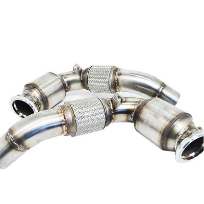 China 304 Stainless Steel Performance Turbo Exhaust Downpipe Fits For BMW M5 F10 for sale