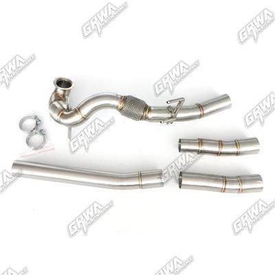 China Hot sale 304 stainless steel in exhaust stock downpipe for jzx100 for Volkswagen for sale