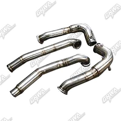 China High Performance 304 Stainless Steel Exhaust Downpipe For 15+ AMG GT/GTC/GTS/GTR 4.4T for sale