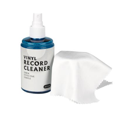 China Vinyl record factory wholesales phonograph use 200ml LP vinyl record cleaning fluid with cloth for sale