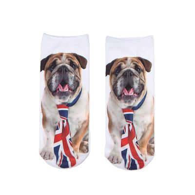 China Wholesale Cheap Wholesale QUICK DRY Tube Dog Price 360 ​​Custom Digital Animal Sublimation Photo Socksmate White Women Cute Socks for sale