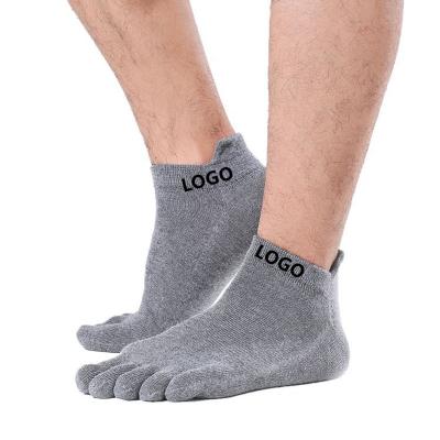 China Socksmate QUICK DRY bamboo socks OEM with custom logo men foot five finger breathable mesh 5toes separator socks dropshipping for sale