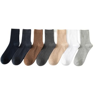 China Socksmate QUICK DRY Pure Cotton Medium Socks Four Seasons Sweat Gentlemen and Smell Proof Business Men Socks for sale