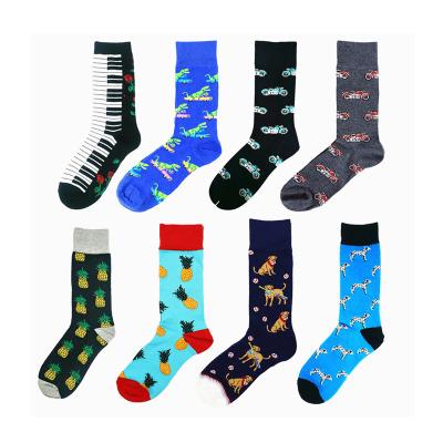 China Wholesale Custom High Quality Fashion Colorful Dogs Motorcycle Socksmate OEM Socksmate Crew Happy Funny Socks for sale