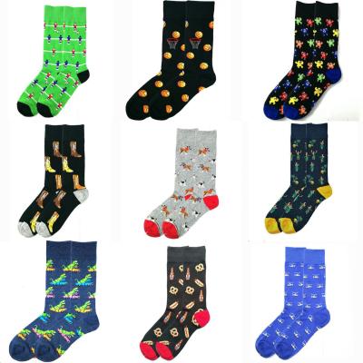 China Creative Custom Cotton QUICK DRY Logo Men Women Socks Tube Popular Socksmate Skateboard Casual Happy Socks for sale