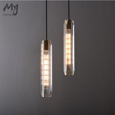 China American style K9 Crystal drop pendant contemporary decoration 2 lights pendant dining room drop chandelier for sale