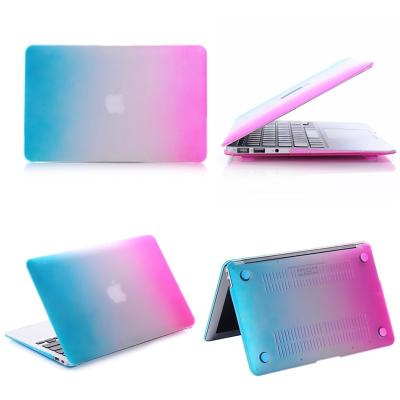 China Waterproof Rainbow Hard Shell Case Cover for Apple for MacBook Air 13 for sale