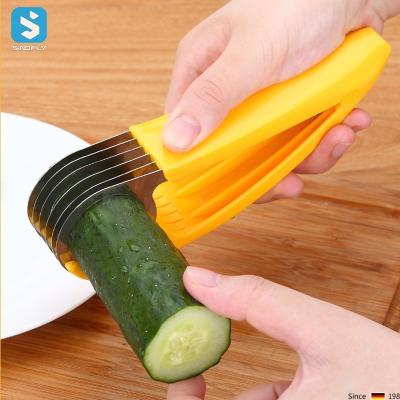 China Hot Selling Banana Cucumber Cucumber Slicer Cutter Amazon Fruit Slicer Kitchen Tools Vegetable Fruit Cutter Slicer Banana Slicer for sale