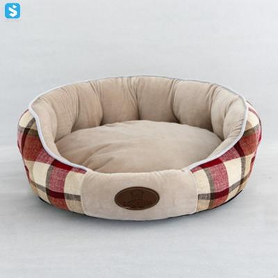 China Cheap Hot Selling Stocked Pet Sofa Bed Luxury Non Slip Pet Beds Calming Furniture Protector Pet Bed for sale