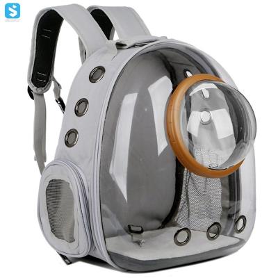 China Transparent Airline Stored Approved Clear Astronot Carrier Bag Space Capsule Pet Bag Portable Backpack Pet Travel Pet Bag for sale