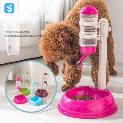 China Wholesale Automatic Automatic Drinking Fountain Pet Dog Mouth Water Bottle Dispenser Pet Non-wet Bowls for sale