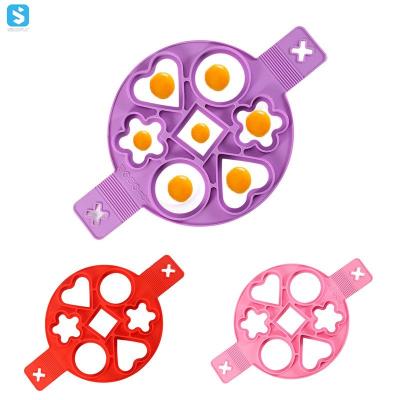 China Viable Egg Tool-Silicone Pancake Mold, Heat Resistant Silicone Egg Ring, Non Stick Silicone Fried Egg Mold for sale