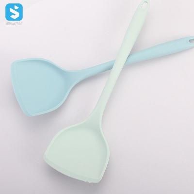 China Home and Kitchen Accessories Food Silicone Heat Resistant Viable Heat Resistant Utensils Cheap Cooking Spatula for sale