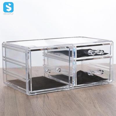 China Best Viable Selling Plastic Storage Box Makeup Storage Boxes Tabletop Storage Box Organizer for sale